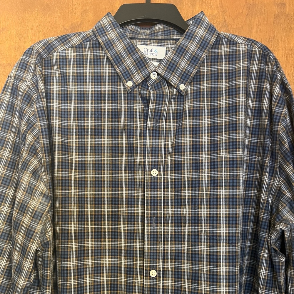 Men’s Croft & Barrow Easy Care Long Sleeve Button Down Shirt - XL - NWT